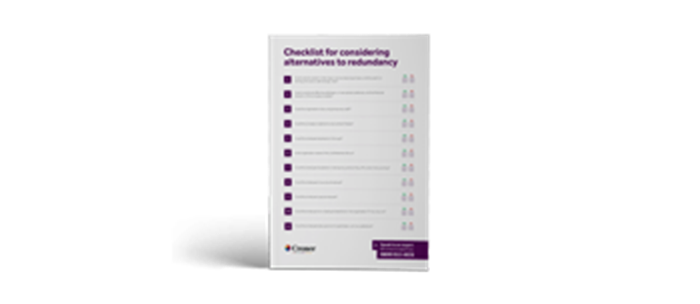 Checklist - Alternatives to Redundancy