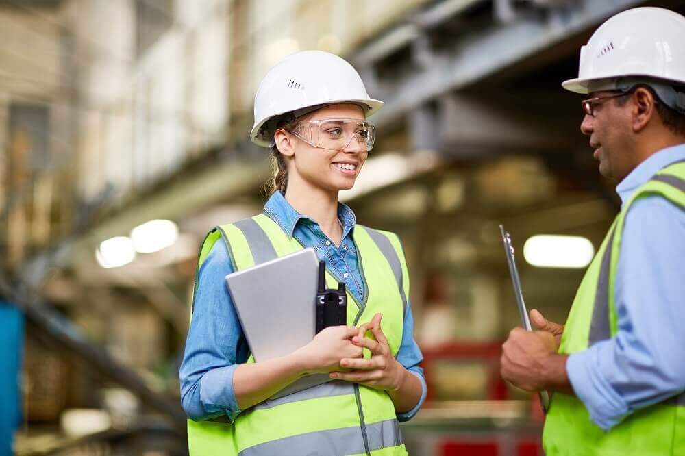 construction site meeting