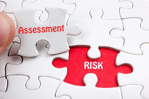 Two puzzle pieces about croner's risk assessment template