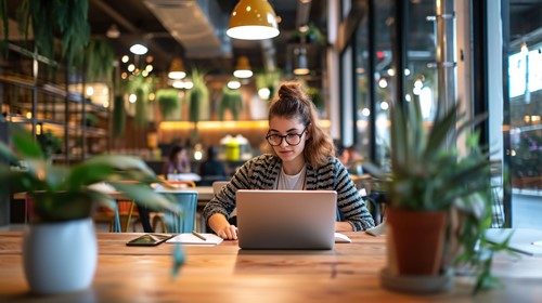 an employee displaying examples of reasonable adjustments while working remotely.