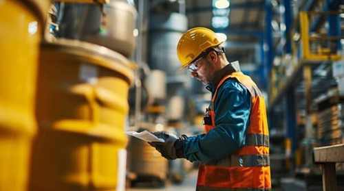 a health and safety executive looking at emergency procedures in method statements and health and safety contacts within a construction project.