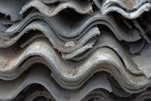 Asbestos material in a state of decay, meaning a significant risk to human health due to asbestos exposure and will need disposed of using proper disposal procedures.