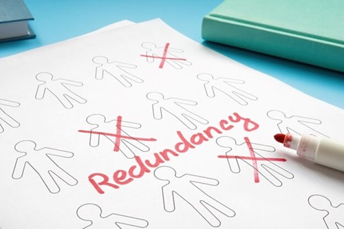 An employer actively selecting employees for redundancy based on a fair process and selection criteria.