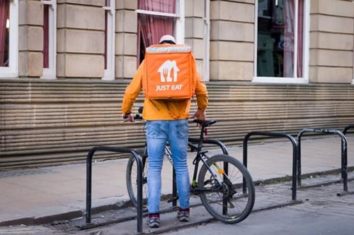 A just eat delivery rider employed as a worker under just eat terms and conditions.