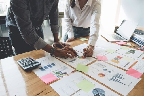 planning out on a desk