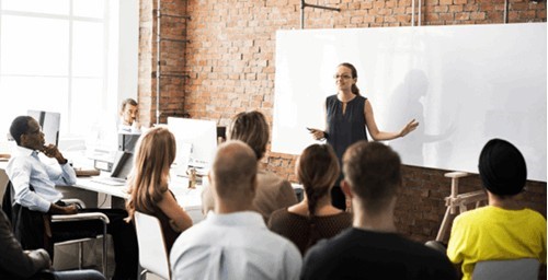 a group of employees having regular contact in the work environment about the safety duties and mental health