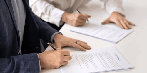 formal agreement between two people business health and safety